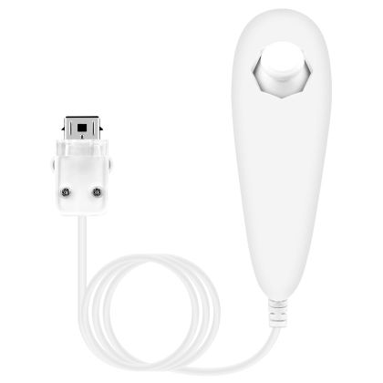 Съвместим с Nintendo Wii Nunchuk - White / Бял /