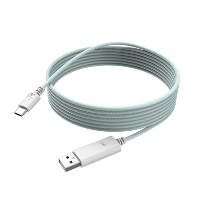GameSir 3M USB Type-C / Data Transfer / Кабел - White & Cyan