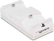 Бяла зарядна станция 4gamers за 2 броя контролери Dualshock 4.