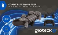 Gioteck Black Controller Power Skin